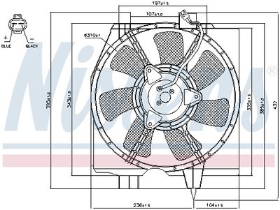 Ventilators, Motora dzesēšanas sistēma NISSENS 85275