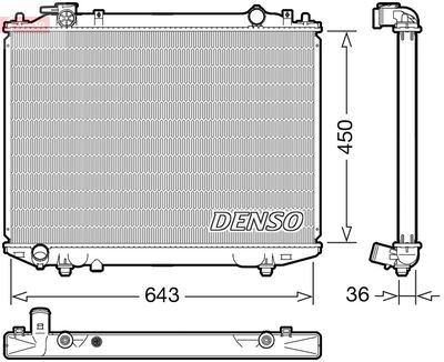 Radiators, Motora dzesēšanas sistēma DENSO DRM44047