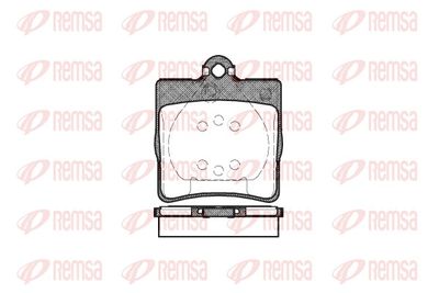Bremžu uzliku kompl., Disku bremzes REMSA 0678.00