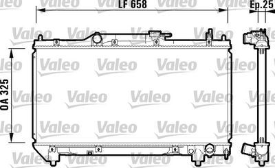 Radiators, Motora dzesēšanas sistēma VALEO 732951