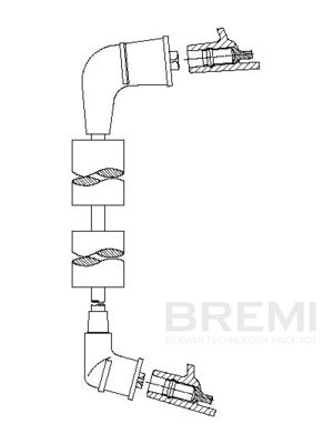 Augstsprieguma vads BREMI 389F70