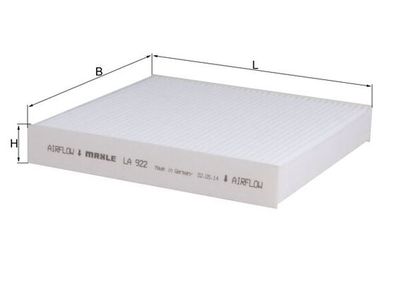 Фильтр, воздух во внутренном пространстве MAHLE LA 922