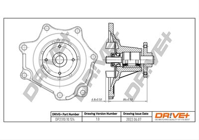 Ūdens sūknis, dzinēja dzesēšana Dr!ve+ DP2310.10.124