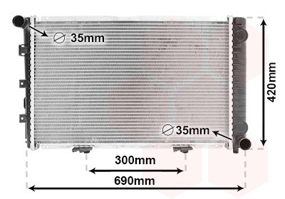 Radiators, Motora dzesēšanas sistēma VAN WEZEL 30002211