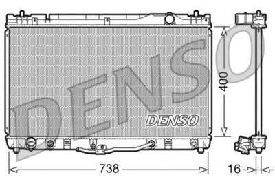 Radiators, Motora dzesēšanas sistēma DENSO DRM50043
