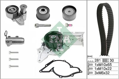 Ūdenssūknis + Zobsiksnas komplekts Schaeffler INA 530 0480 30