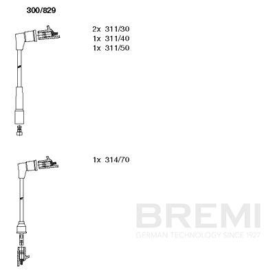 Augstsprieguma vadu komplekts BREMI 300/829