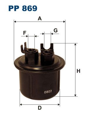 Degvielas filtrs FILTRON PP 869