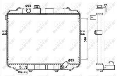 Radiators, Motora dzesēšanas sistēma NRF 53034