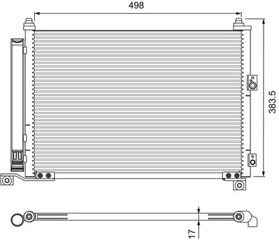 Конденсатор, кондиционер VALEO 814403