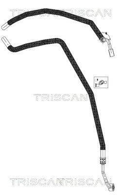 Гидравлический шланг, рулевое управление TRISCAN 8516 29091