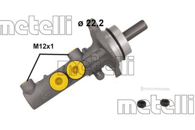 Главный тормозной цилиндр METELLI 05-1253