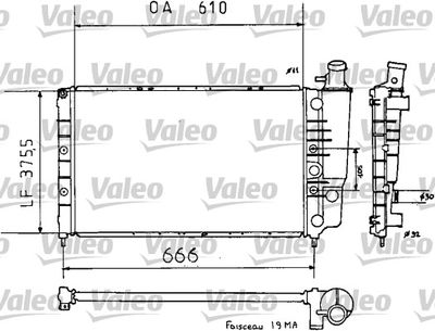 Radiators, Motora dzesēšanas sistēma VALEO 810938