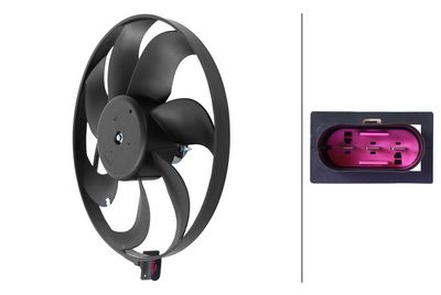 Вентилятор, охлаждение двигателя HELLA 8EW 366 420-011