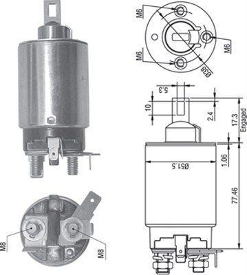 Ievilcējrelejs, Starteris MAGNETI MARELLI 940113050290