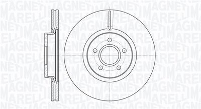 Тормозной диск MAGNETI MARELLI 361302040570