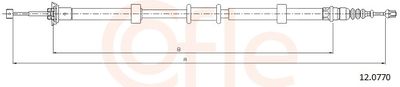 Тросик, cтояночный тормоз COFLE 92.12.0770
