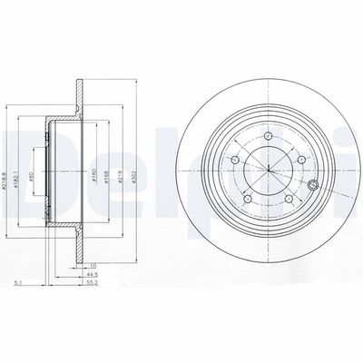 Тормозной диск DELPHI BG4169