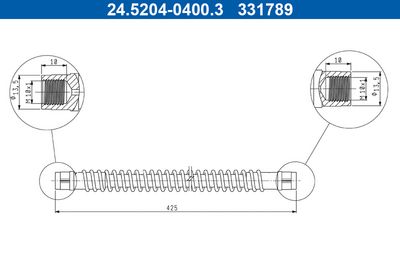 Тормозной шланг ATE 24.5204-0400.3