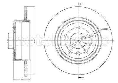 Тормозной диск METELLI 23-0796C