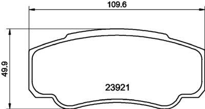 HELLA PAGID 8DB355010411 Bremžu uzliku kompl