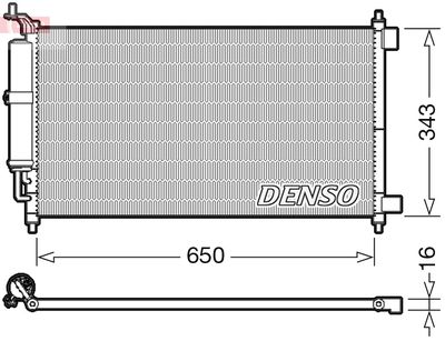 Конденсатор, кондиционер DENSO DCN46007