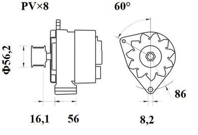Ģenerators MAHLE MG 720