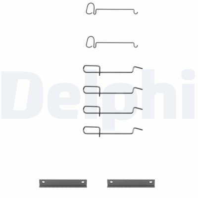 Комплектующие, колодки дискового тормоза DELPHI LX0080