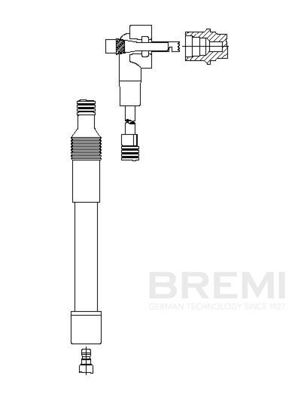 Augstsprieguma vads BREMI 817E84