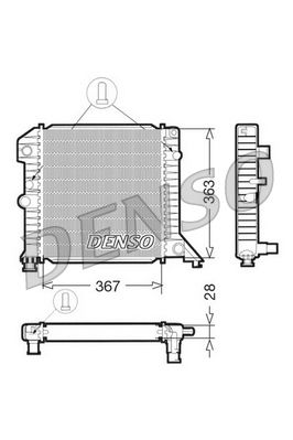 Radiators, Motora dzesēšanas sistēma DENSO DRM33020