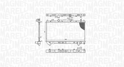 Радиатор, охлаждение двигателя MAGNETI MARELLI 350213201100