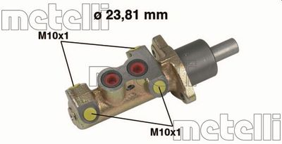 Главный тормозной цилиндр METELLI 05-0325