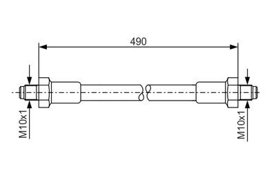 Тормозной шланг BOSCH 1 987 476 276