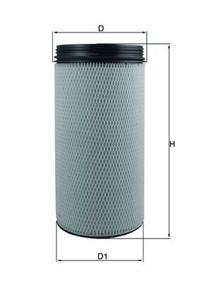 Sekundārā gaisa filtrs MAHLE LXS 300