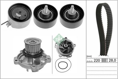 Ūdenssūknis + Zobsiksnas komplekts Schaeffler INA 530 0456 30