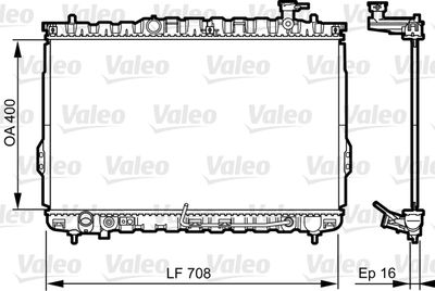 Radiators, Motora dzesēšanas sistēma VALEO 734909