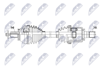 Приводной вал NTY NPW-FR-176