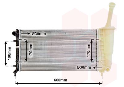 Radiators, Motora dzesēšanas sistēma VAN WEZEL 17002300