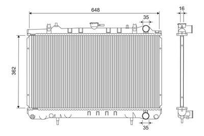 Radiators, Motora dzesēšanas sistēma VALEO 701283