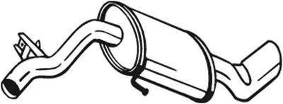 Глушитель выхлопных газов конечный BOSAL 247-037