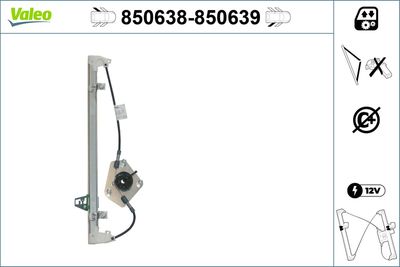 Стеклоподъемник VALEO 850638