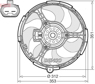 Ventilators, Motora dzesēšanas sistēma DENSO DER09104