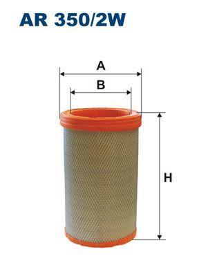 Sekundārā gaisa filtrs FILTRON AR 350/2W