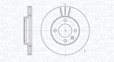 Тормозной диск MAGNETI MARELLI 361302040268