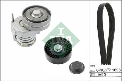Ķīļrievu siksnu komplekts Schaeffler INA 529 0534 10