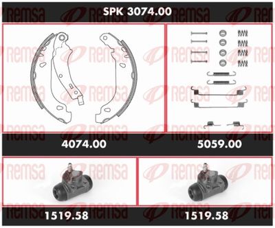 Bremžu komplekts, Trumuļu bremzes REMSA SPK 3074.00