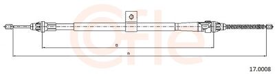Тросик, cтояночный тормоз COFLE 92.17.0008