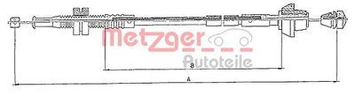 Тросик газа METZGER 10.0152