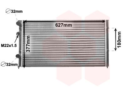Radiators, Motora dzesēšanas sistēma VAN WEZEL 58002027