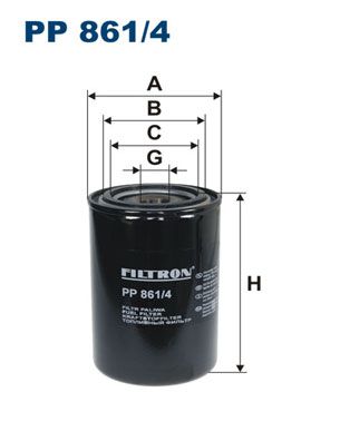 Degvielas filtrs FILTRON PP 861/4